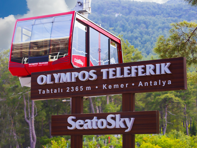 Telecabina Olympos catre varful Tahtali, 2365 m