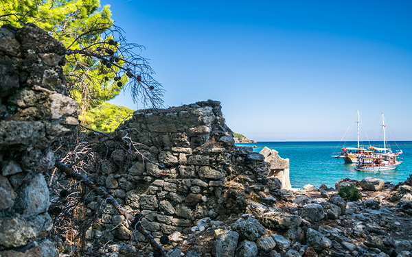Cetatea antica Phaselis, langa Tekirova