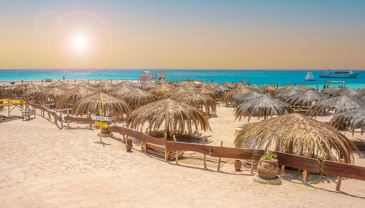 Insula Giftun la apus