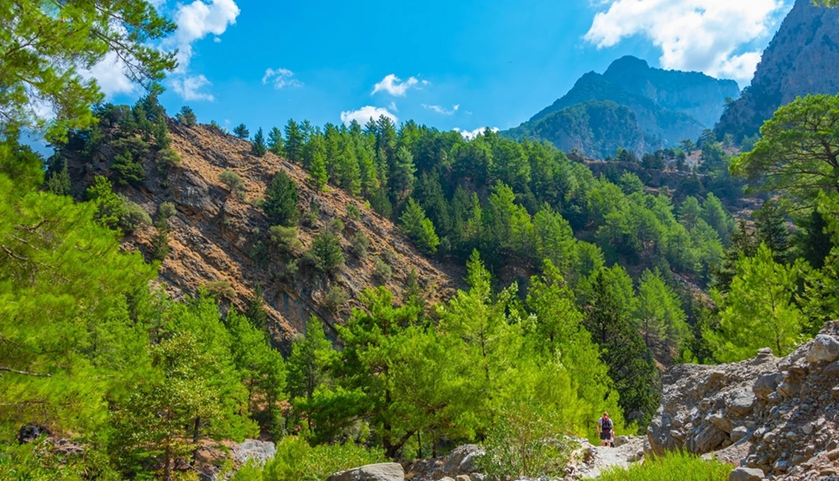 peisaj montan in Samaria Gorge