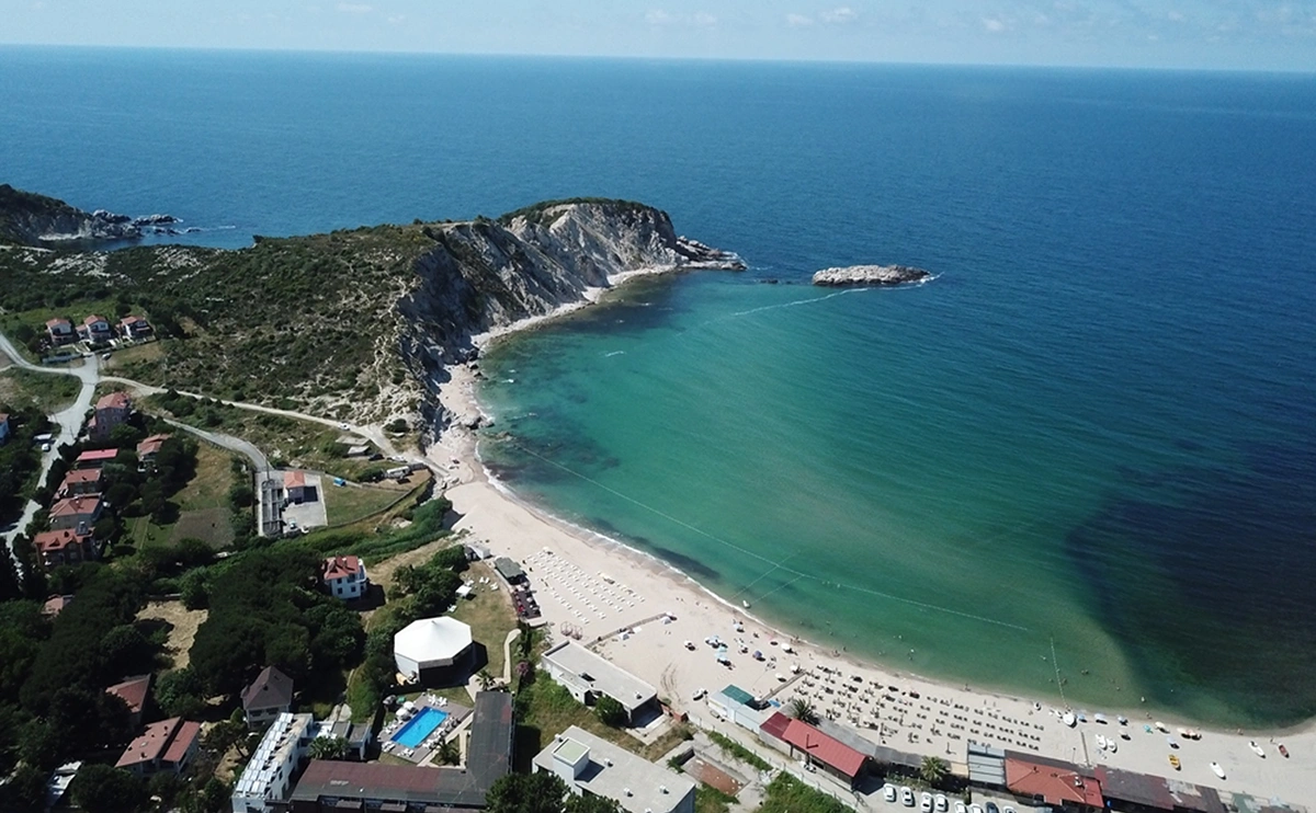 plaja la Marea Neagra in Turcia