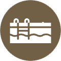 Access to a private pool or beach area and lounge