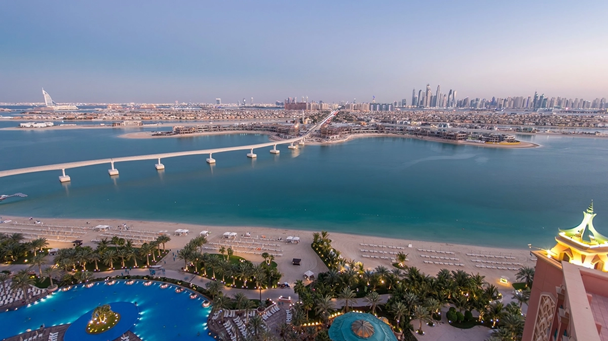 Imagine cu una dintre cele mai populare zone de resort din Dubai pentru vacanțe all-inclusive